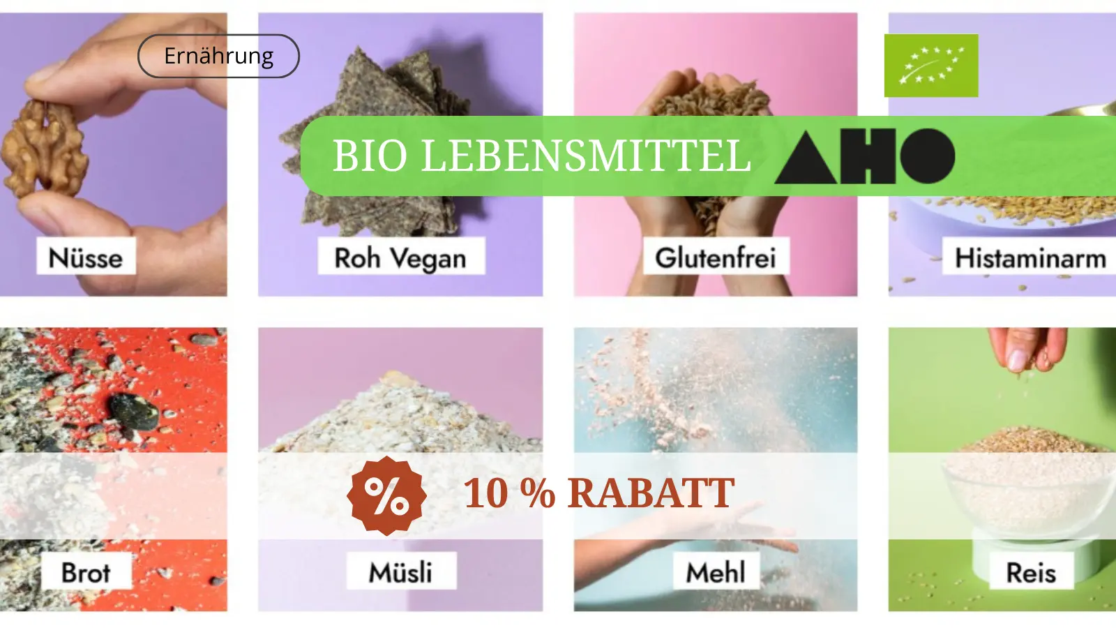 🏷️ AHO BIO Gutschein & Rabatt: 10 % Rabatt