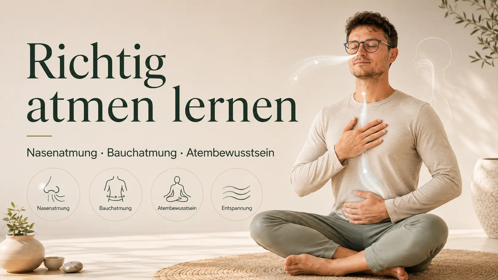 Richtig atmen lernen: Nasenatmung, Bauchatmung und Atembewusstsein